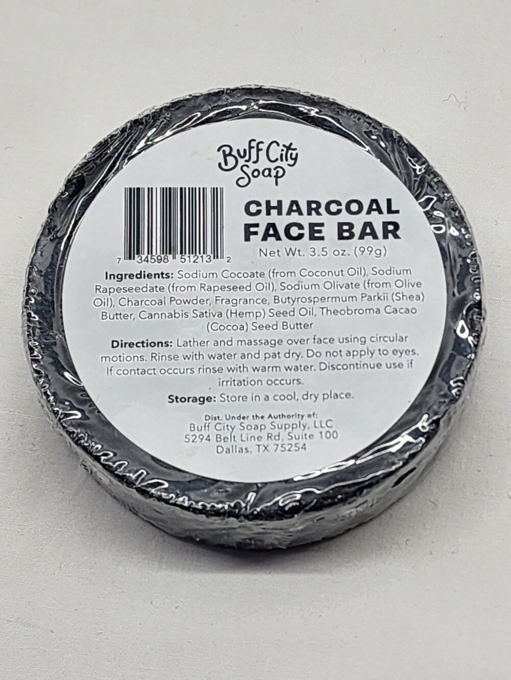 Buff City Soap Charcoal Face Bar